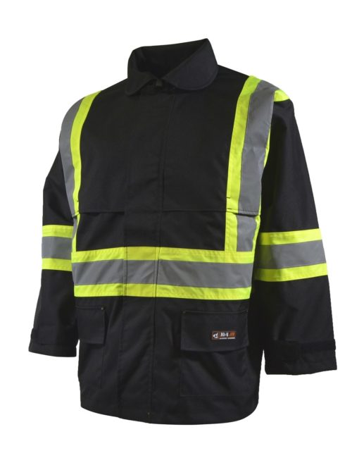 #87-R991REF Ganka Rain Jacket Black (1)