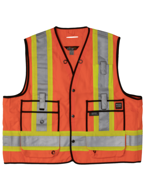 S313 Work King Surveyor Vest - Orange (1)