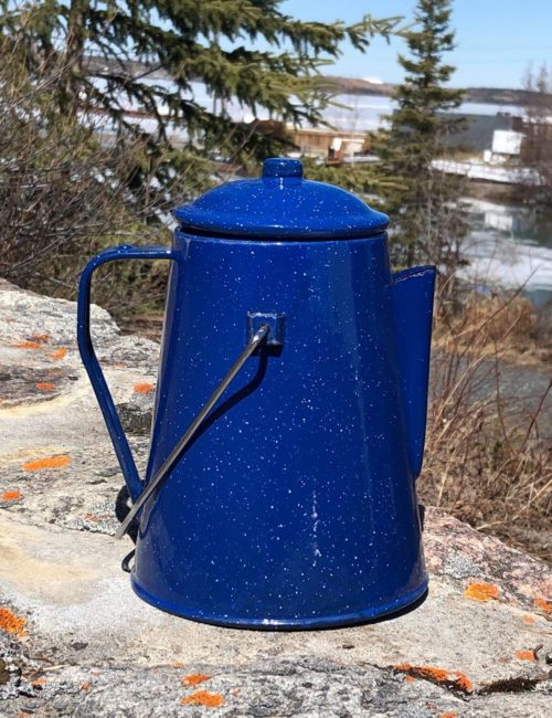 719 World Famous Enamel Coffee Pot