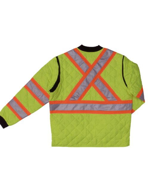 S432 Work King Quilted Safety Jacket - Green (2) S432 Work King Quilted Safety Jacket - Green (2)