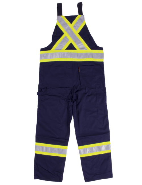 S769 Work King Unlined Safety Bib Navy (2) S769 Work King Unlined Safety Bib Navy (2)