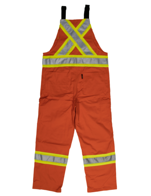 S769 Work King Unlined Safety Bib Orange (2) S769 Work King Unlined Safety Bib Orange (2)