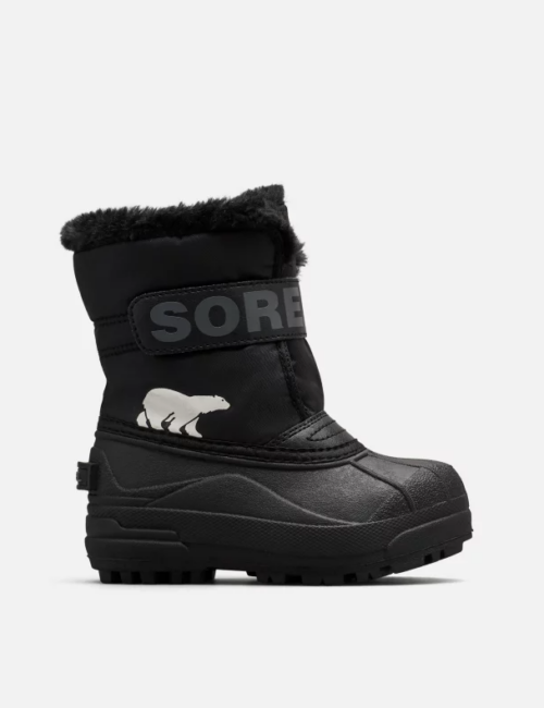 NC1960 Sorel Childrens Snow Commander - Black (1)