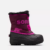 NC1960 Sorel Childrens Snow Commander - Purple Dahlia (1)