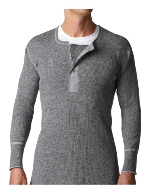 1315 Stanfields Heavy Weight Wool Shirt - Charcooal (1)