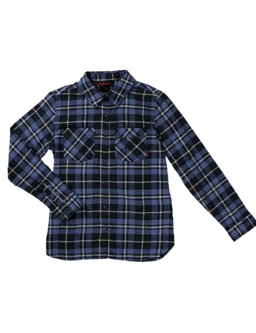 WS101 Tough Duck Women's Flannel Shirt - Navy (1) WS101 Tough Duck Women's Flannel Shirt - Navy (1)