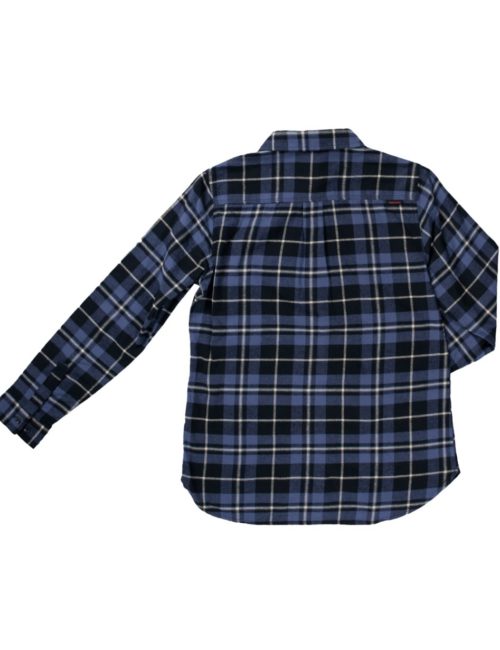 WS101 Tough Duck Women's Flannel Shirt - Navy (2) WS101 Tough Duck Women's Flannel Shirt - Navy (2)
