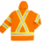 S157 Canvas Safety Parka, Orange (2)