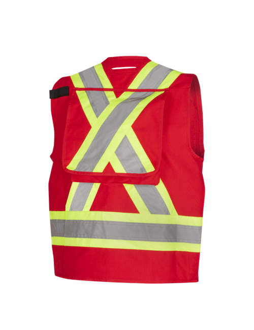 694 Pioneer Cotton Surveyor Safety Vest - Red (2) 694 Pioneer Cotton Surveyor Safety Vest - Red (2)