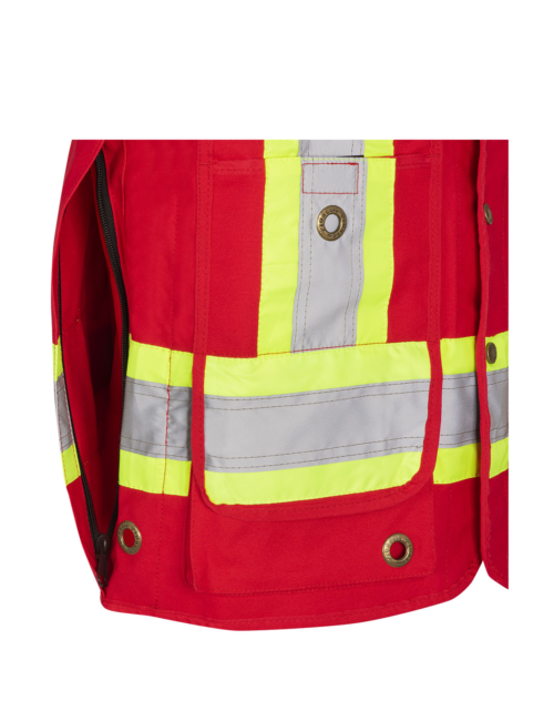 694 Pioneer Cotton Surveyor Safety Vest - Red (3) 694 Pioneer Cotton Surveyor Safety Vest - Red (3)