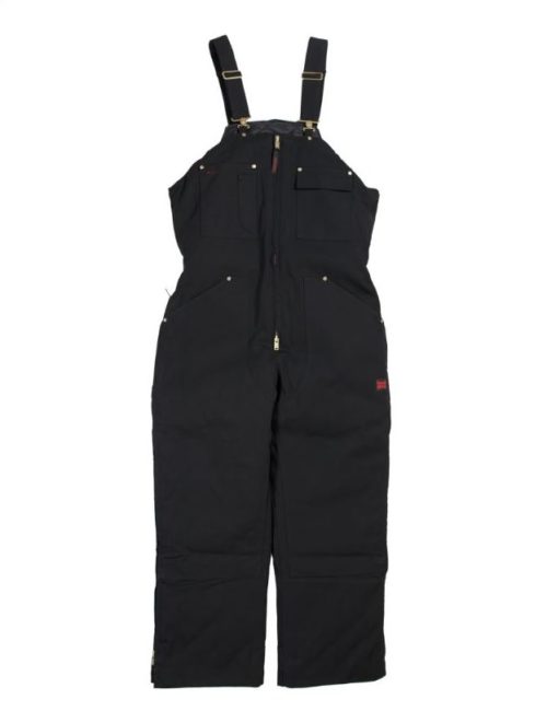 WB03 Tough Duck Insulated Canvas Bib - Black (1) WB03 Tough Duck Insulated Canvas Bib - Black (1)