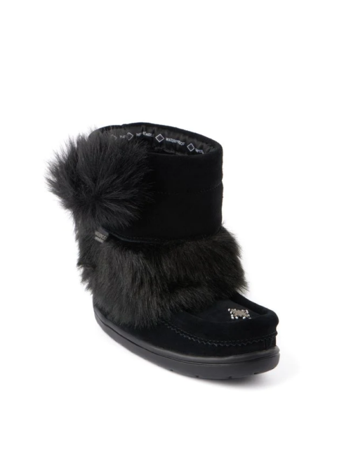 56190 Manitobah Kids Faux Fur Snowy Owl Mukluk Child - Black (1) 56190 Manitobah Kids Faux Fur Snowy Owl Mukluk Child - Black (1)