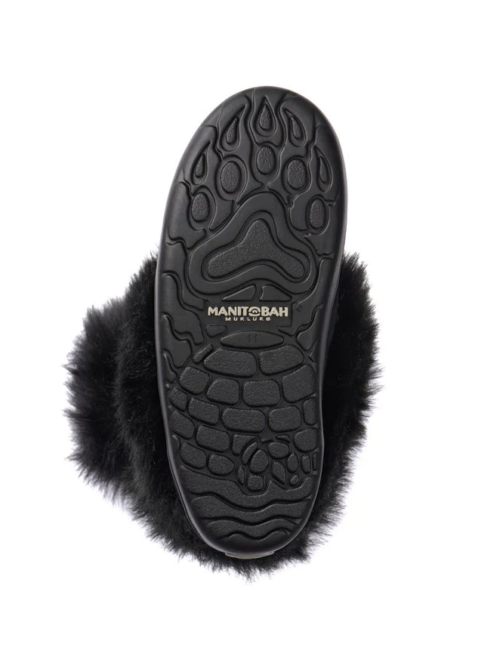 56190 Manitobah Kids Faux Fur Snowy Owl Mukluk Child - Black (2) 56190 Manitobah Kids Faux Fur Snowy Owl Mukluk Child - Black (2)