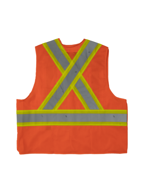 S9i0 Tough Duck 5 Point Tearaway Safety Vest - Orange (2) S9i0 Tough Duck 5 Point Tearaway Safety Vest - Orange (2)