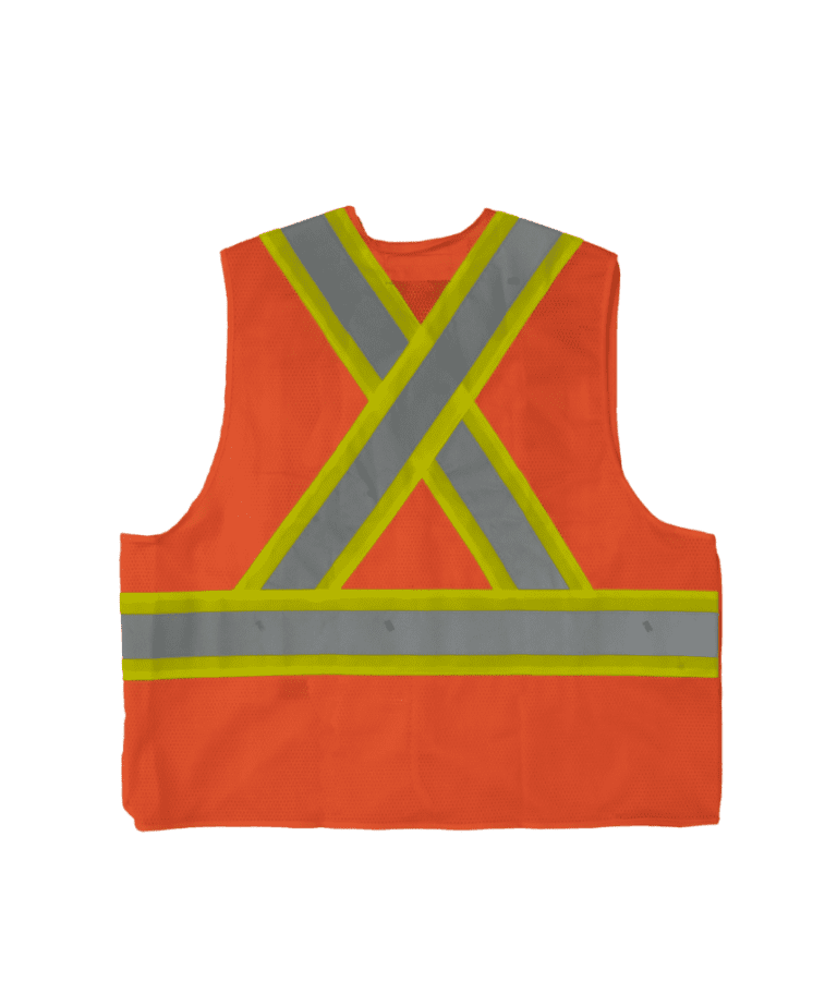 S9i0 Tough Duck 5 Point Tearaway Safety Vest – Orange (2)